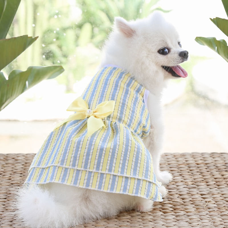 Dog Princess Dresses Puppy Bow