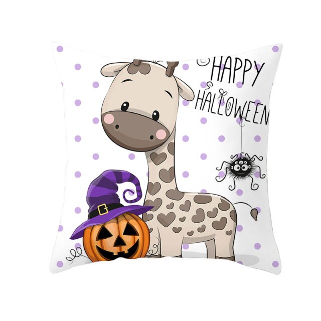 Halloween Pillow Case Halloween Pumpkin Owl Decorative