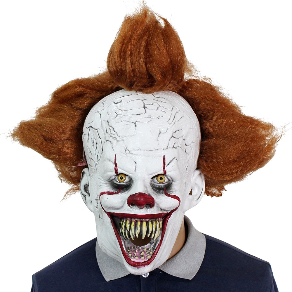 Halloween Movie Stephen King Scary Clown Mask for adults