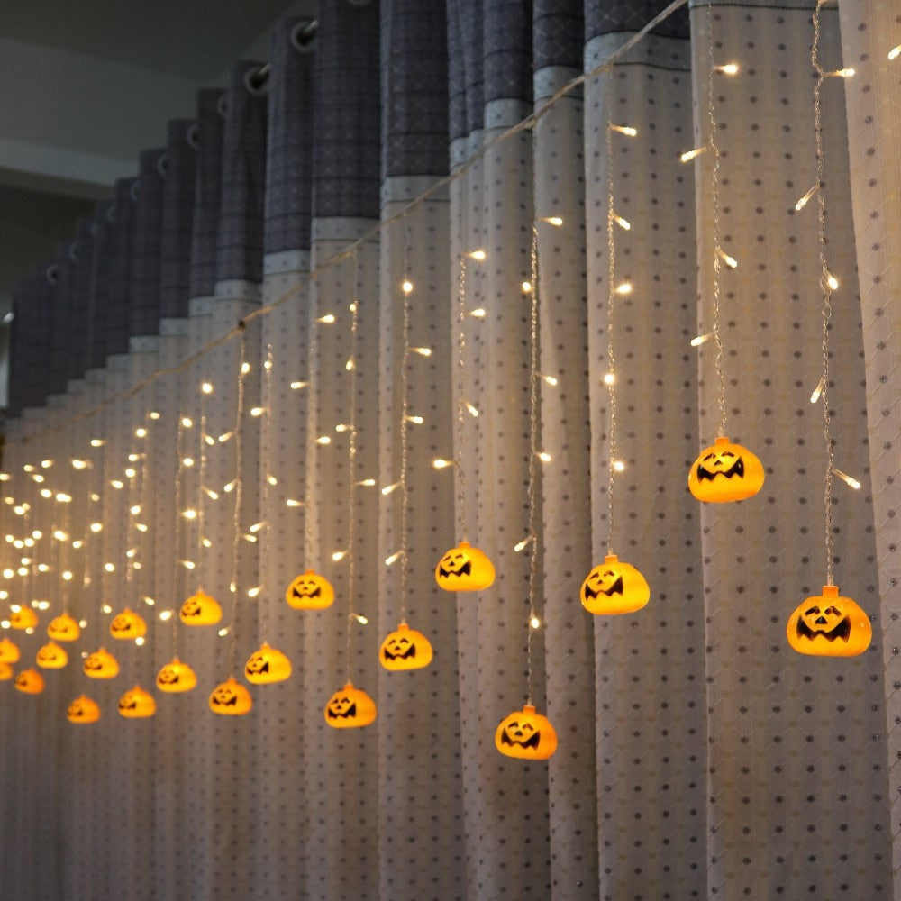 Scary Pumpkin LED String Lights