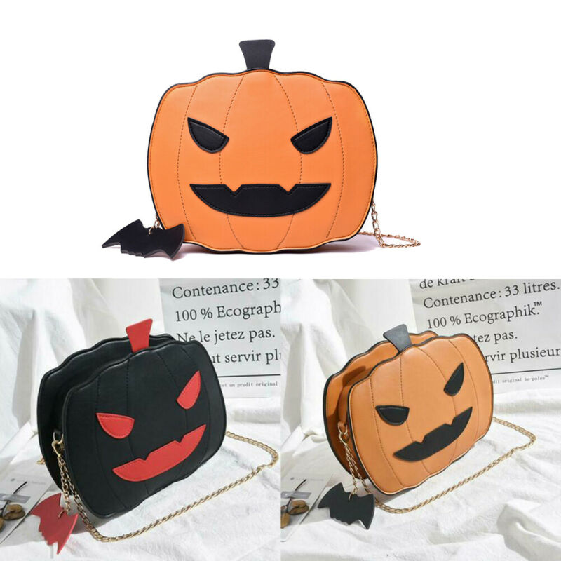 Pumpkin Shaped Halloween Shoulder Bag