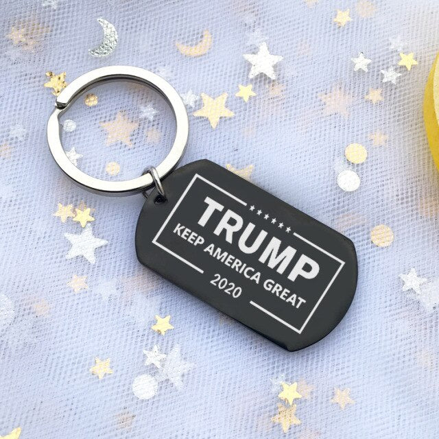 Trump Slogan keep America great Key Ring