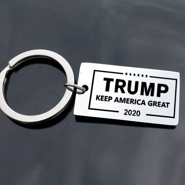 Trump Slogan keep America great Key Ring