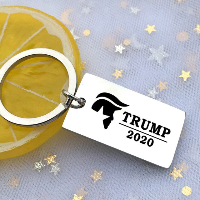 Trump Slogan keep America great Key Ring