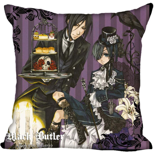 Black Butler Halloween Decorative Pillow