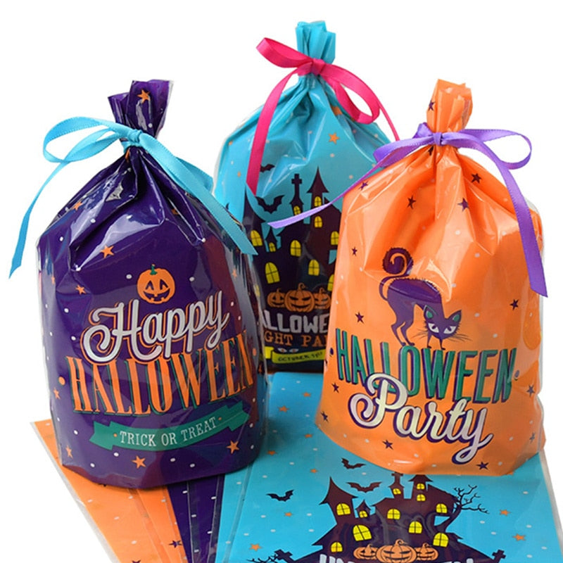 Cute Halloween Themed Pumpkin Candy Bags