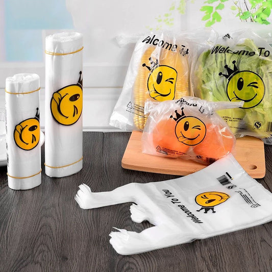 Plastic Bags With Handle Food Packaging