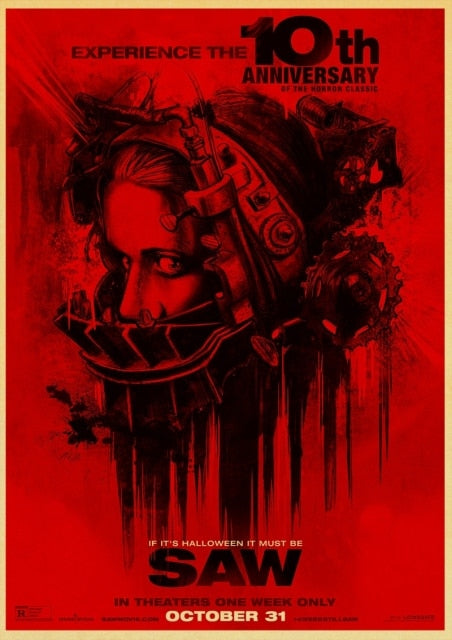 Saw Classic Horror Film Posters