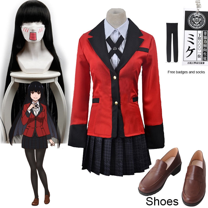 Halloween Jabami Yumeko Cosplay Dress for adults