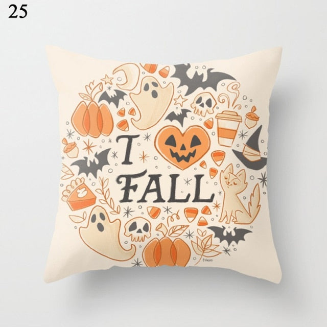 Horror Linen Halloween Pillow Case