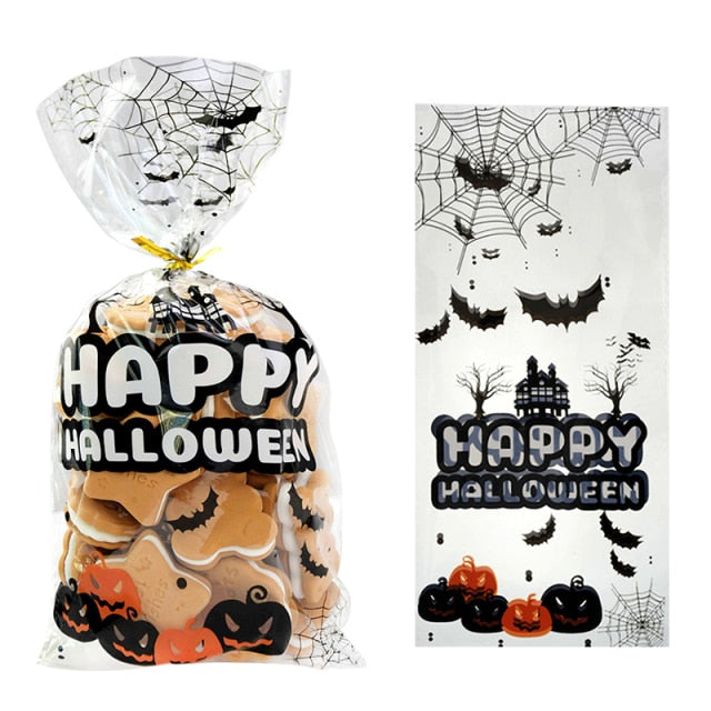 Hallwoeen Pumpkin Skull Cat Candy Bag