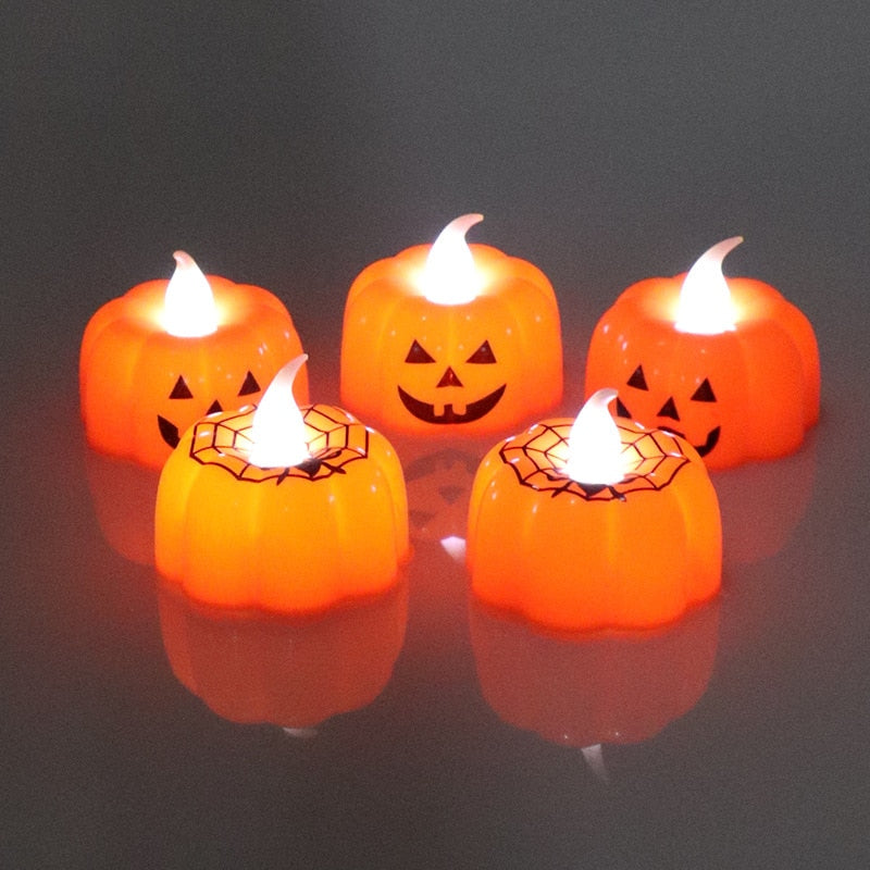 Pumpkin Candle Lights Halloween Decoration Lights
