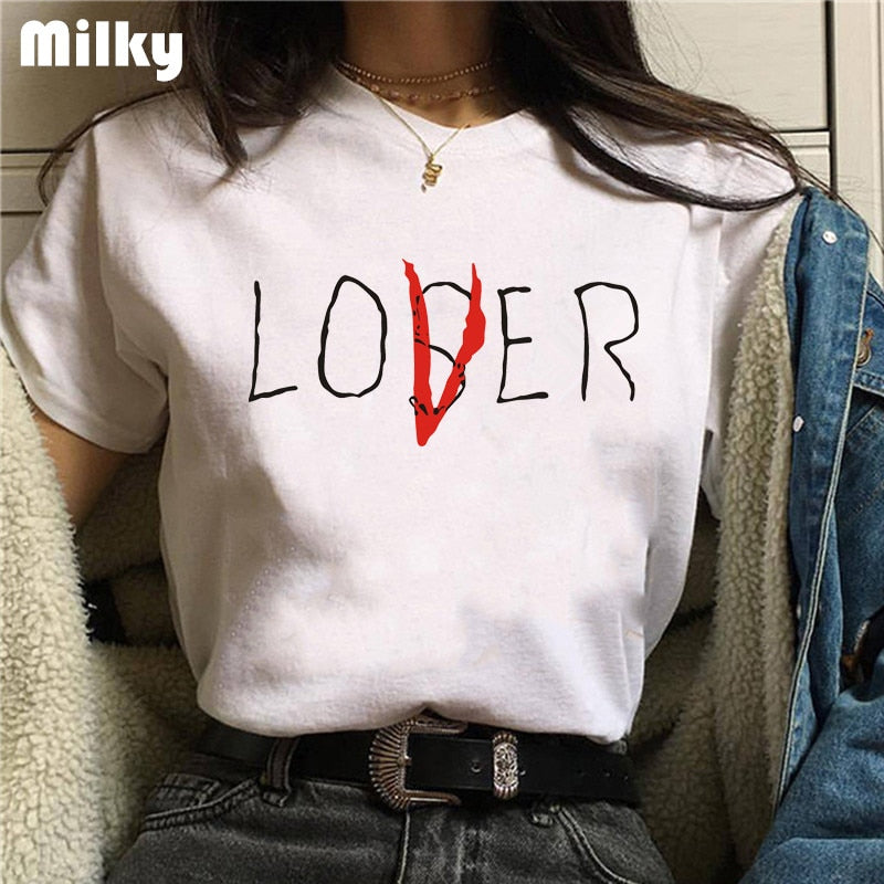 Halloween Casual Short Sleeve It Inspired T-Shirt for adults