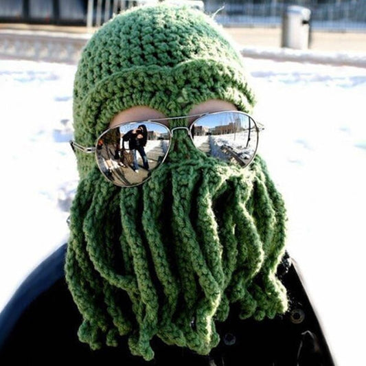 Funny Octopus Beard Hat For Halloween