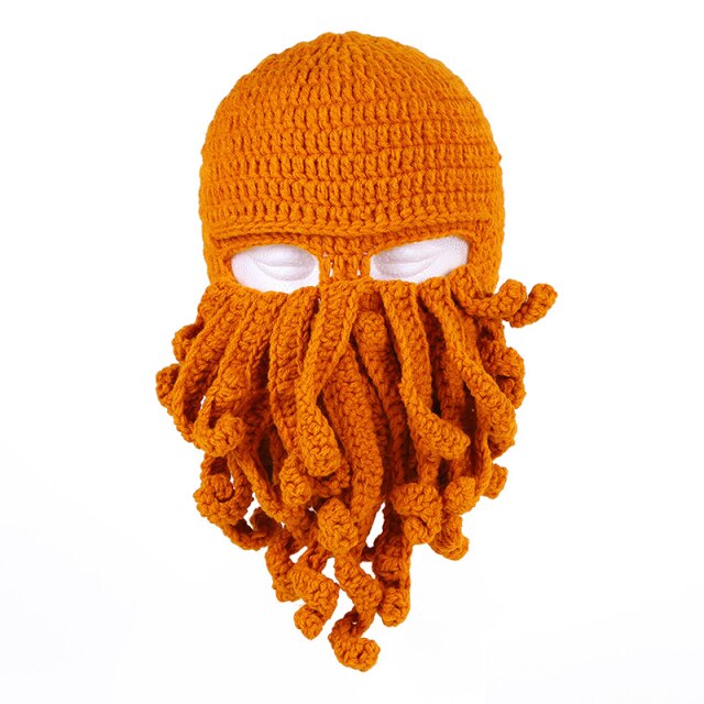 Funny Octopus Beard Hat For Halloween