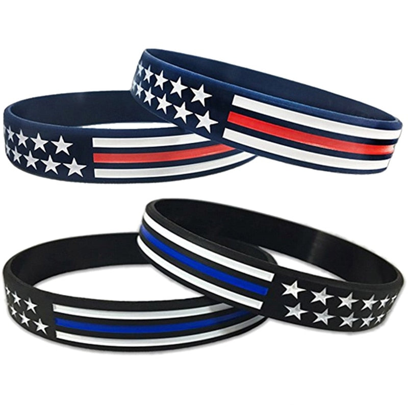 United State American USA America Flag Red Blue Wristband