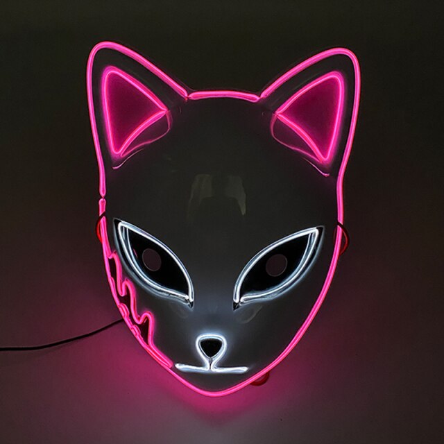 LED Neon Light Horror Masks Set