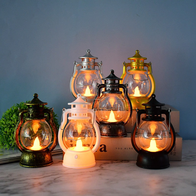 Retro LED Oil Lamp Halloween Decoration