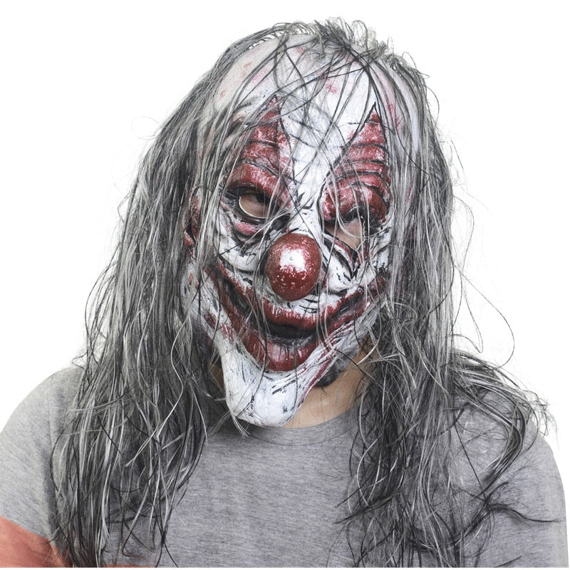 Scary Long Hair Halloween Mask