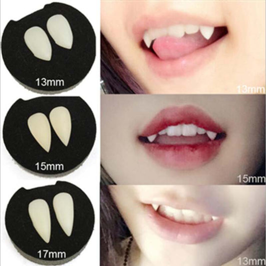 Party Denture Decoration Latex Soft Pointed False Teeths