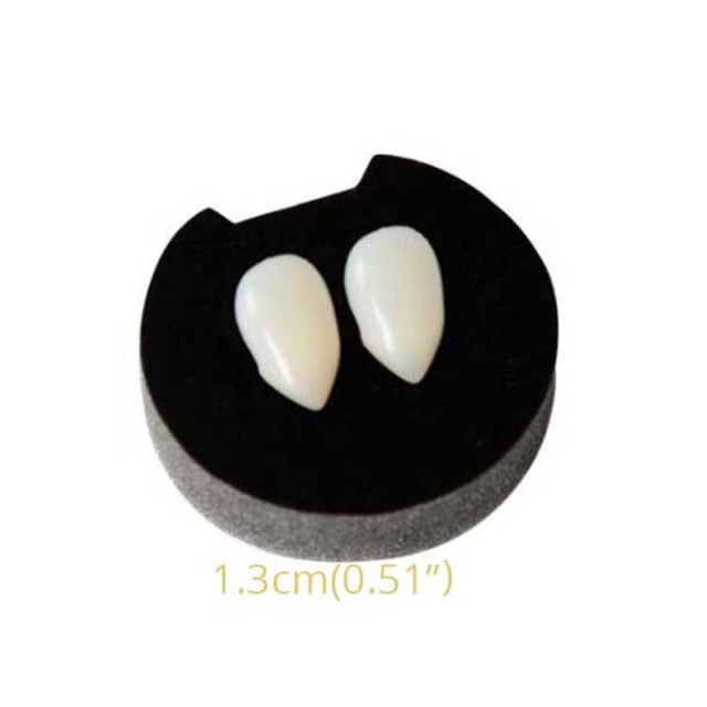 Party Denture Decoration Latex Soft Pointed False Teeths