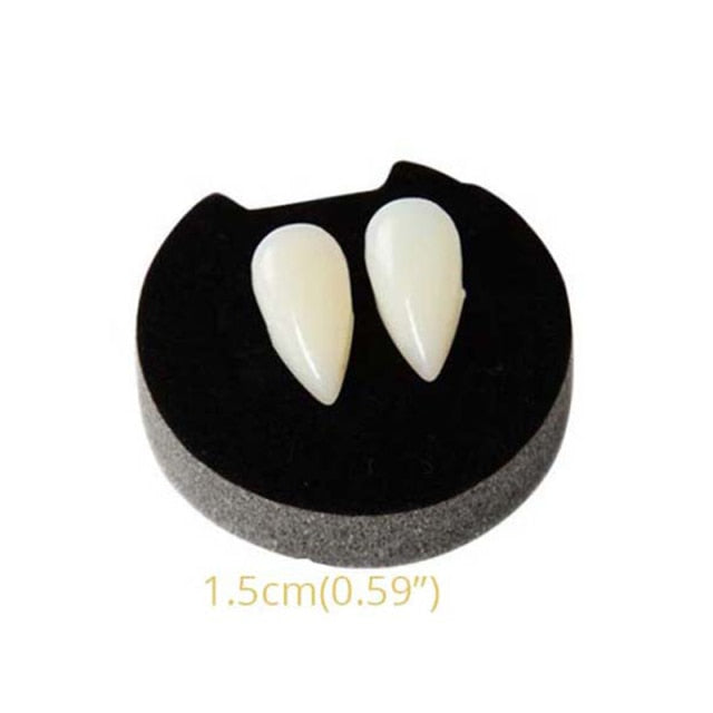 Party Denture Decoration Latex Soft Pointed False Teeths