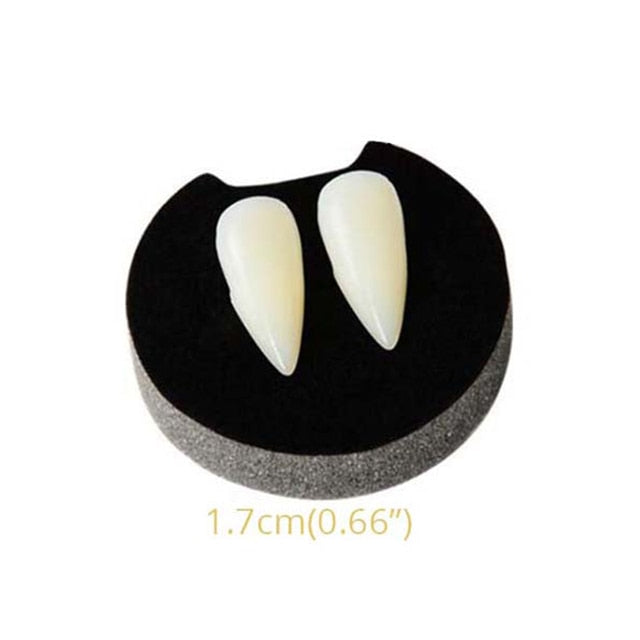 Party Denture Decoration Latex Soft Pointed False Teeths