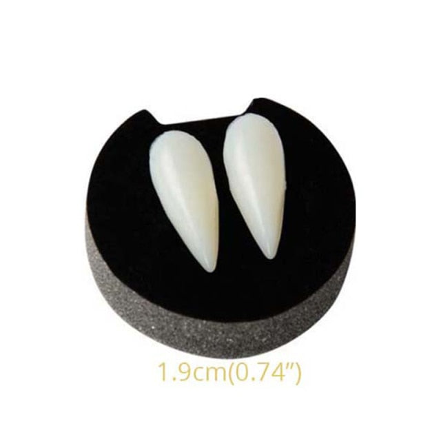 Party Denture Decoration Latex Soft Pointed False Teeths