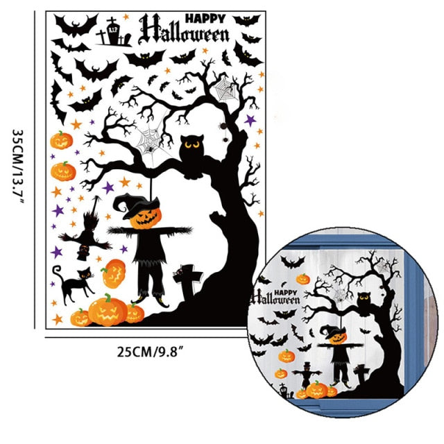 Bloody Handprint Halloween Stickers