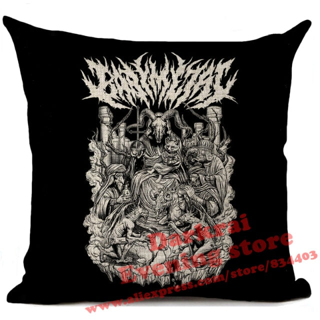 Horror Pattern Sofa Pillow Cover