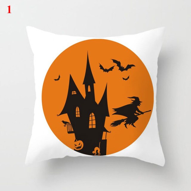 Halloween Soft Linen Pillow Cover