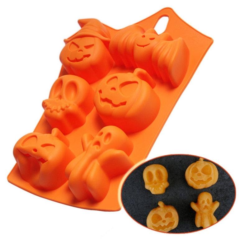 3D Cake Mold Halloween Pumpkin Silicone - All Halloween Costumes