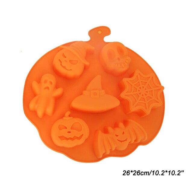 3D Cake Mold Halloween Pumpkin Silicone - All Halloween Costumes