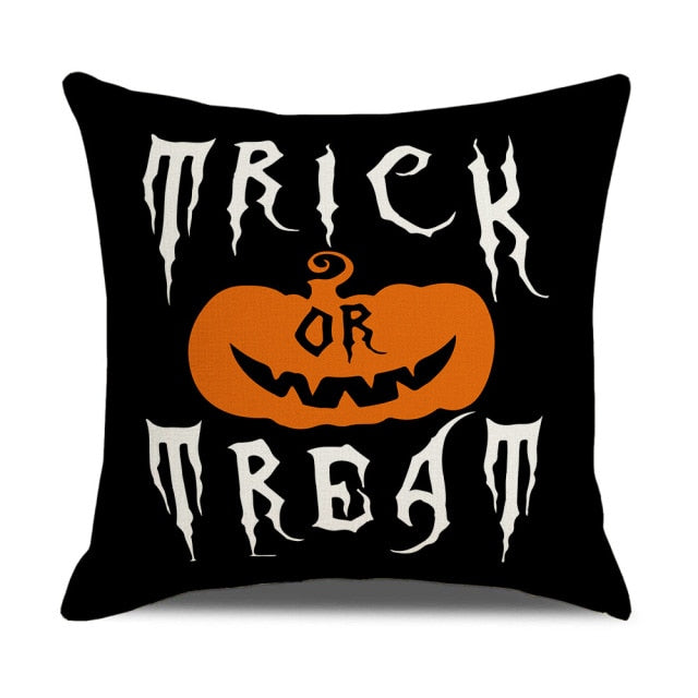 Pumpkin Cushion Cover For Halloween