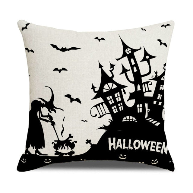 Pumpkin Cushion Cover For Halloween