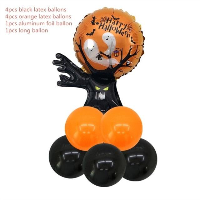 10pcs Halloween Balloons Pumpkin mini Spider Bat - All Halloween Costumes