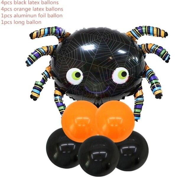 10pcs Halloween Balloons Pumpkin mini Spider Bat - All Halloween Costumes