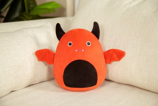 Stuffed bat plush fabric detail