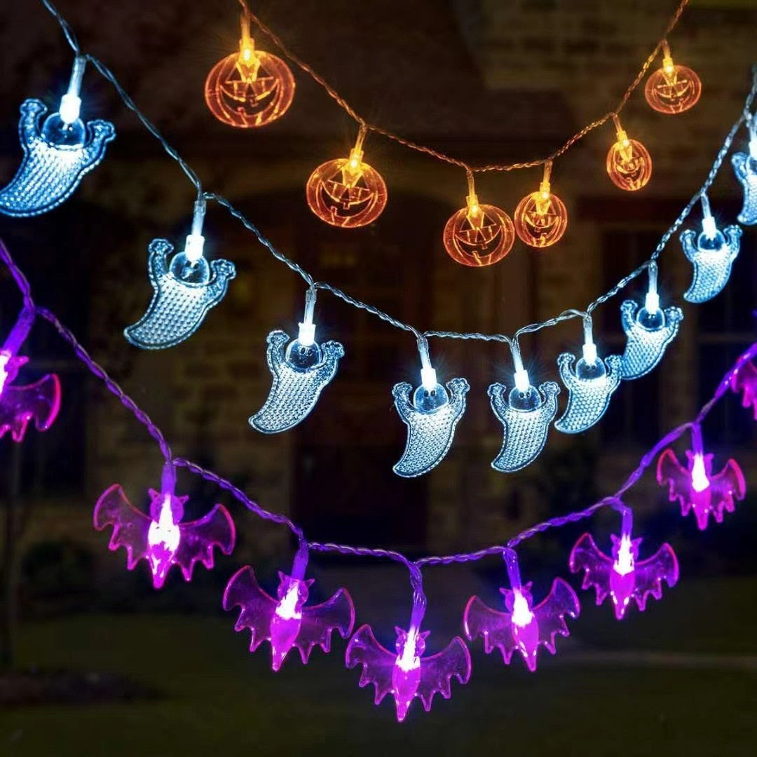 Halloween Party Led Light String Purple Bat Party