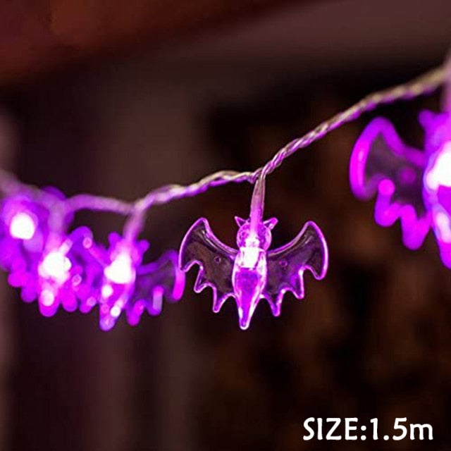 Halloween Party Led Light String Purple Bat Party