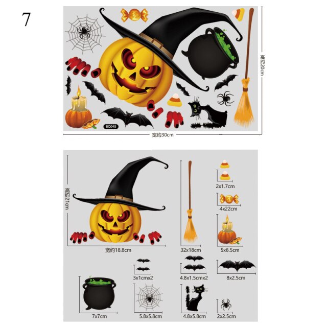 Halloween Bloody Handprint stickers