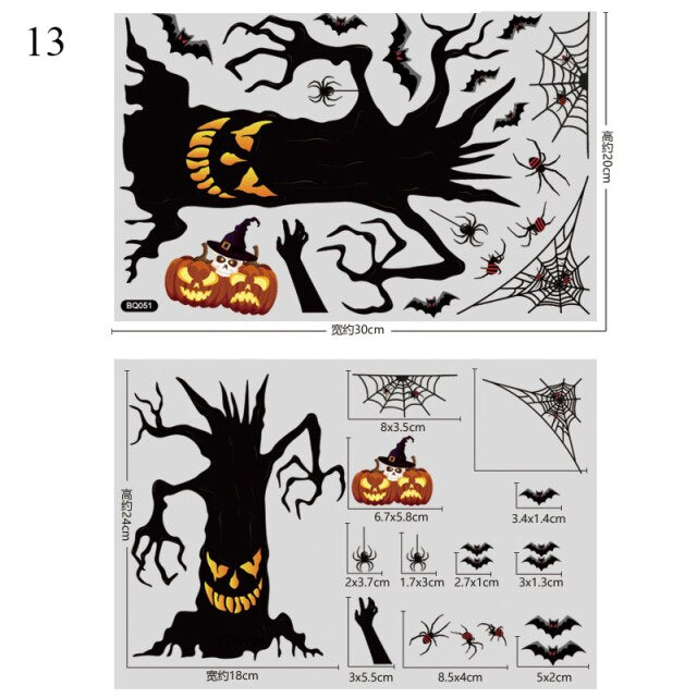 Halloween Bloody Handprint stickers