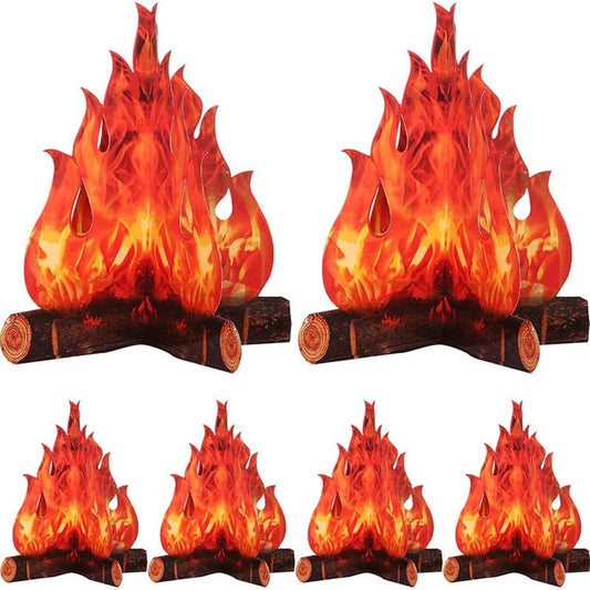 Halloween Cardboard Artificial Paper Fire accessory