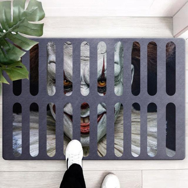 3D Scary Clown Trap Visual Carpet - All Halloween Costumes