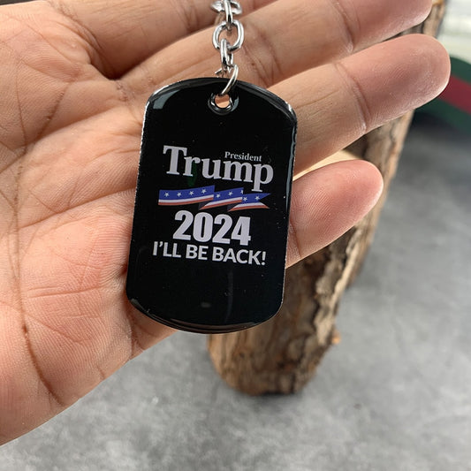 Halloween Trump 2024 Stainless Steel Keychain America accessory