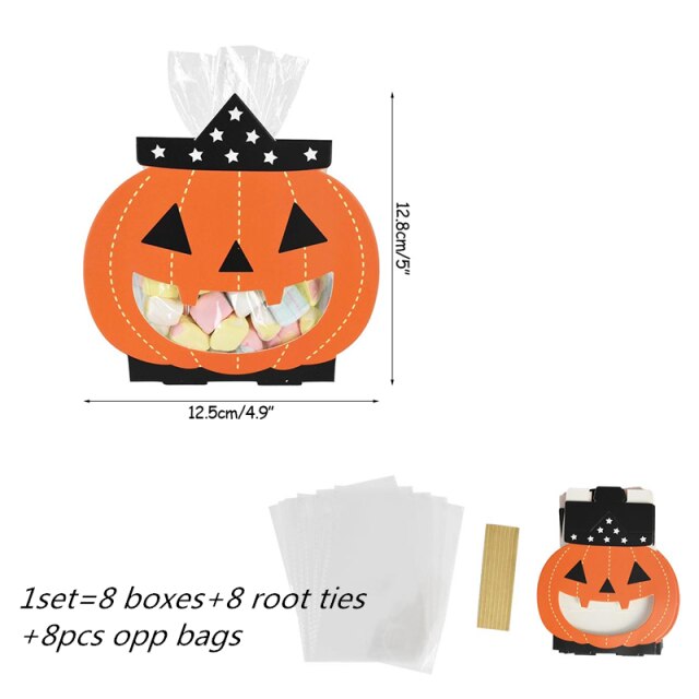 Candy Box Pumpkin Ghost Pattern Paper Box
