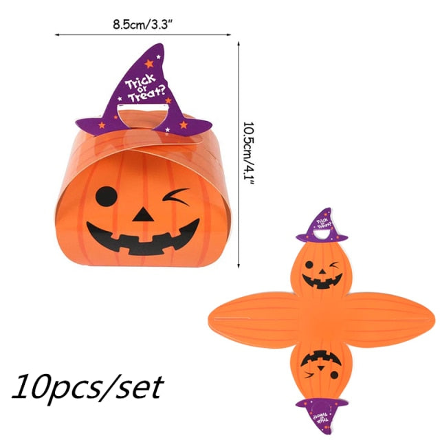 Candy Box Pumpkin Ghost Pattern Paper Box