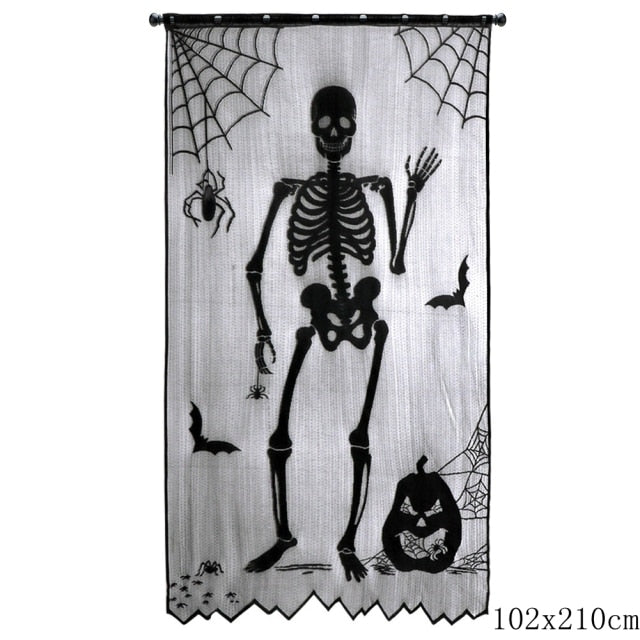 Halloween Decorative Lace Spider Web Skeleton