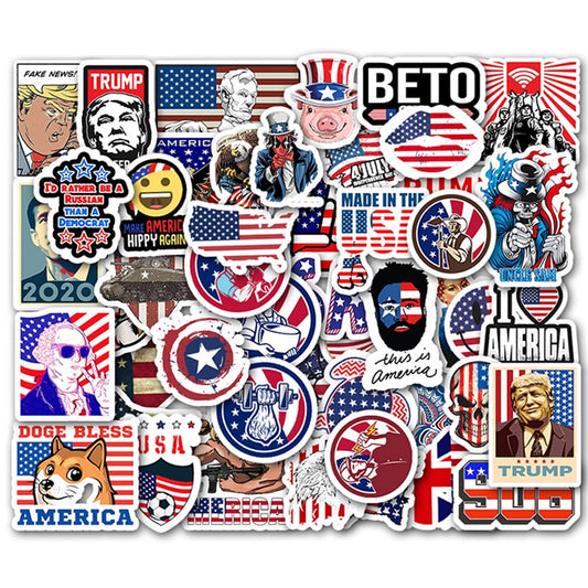 Halloween President Donald Trump PVC Stickers