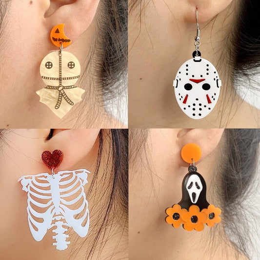 Horror Figure Earrings For Halloween